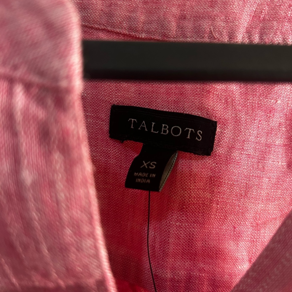Talbots Pink Sleeveless Mandarin Collar Tank Top - Picture 5 of 9